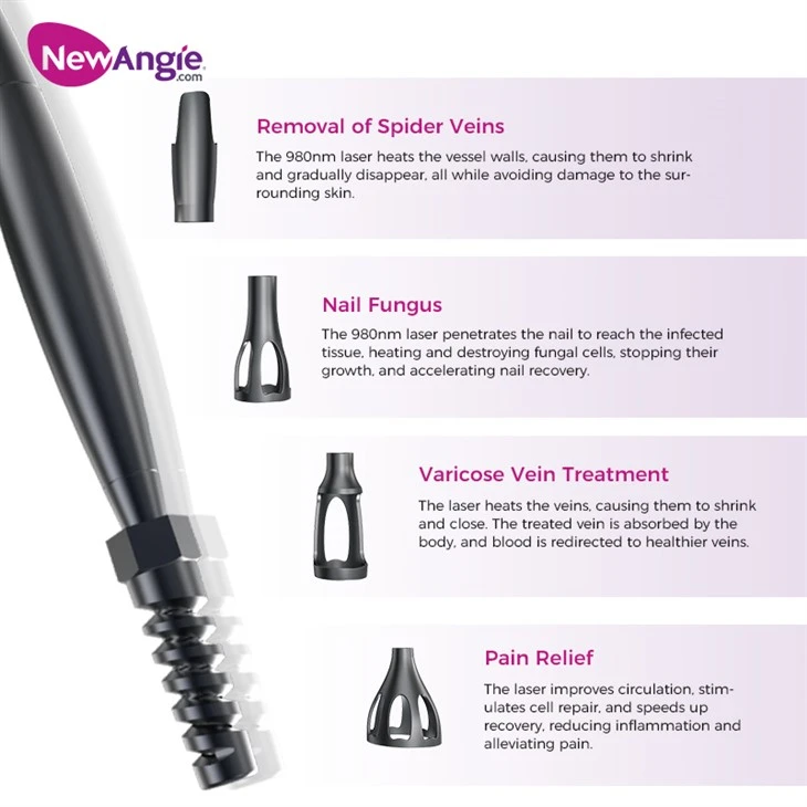 980nm diode laser vascular therapy device